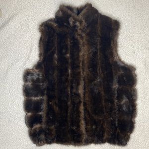 Fabulous Furs For Animal Lovers Faux Fur Vest: Size Large